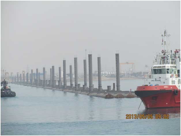 نصب خط لوله دریایی آبگیر پالایشگاه میعانات گازی ستاره خلیج فارس توسط مهندسین مشاور
