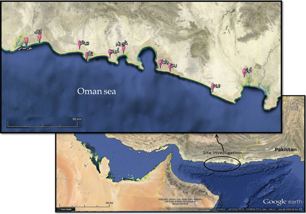 منطقه خلیج گواتر در مرز ایران و پاکستان 